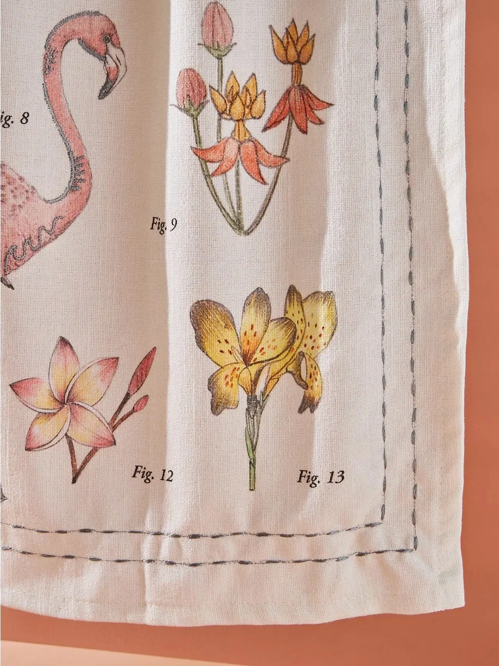 New🌟Anthropologie-Flamingo Dish Towel